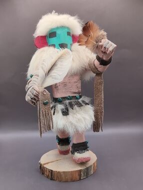 Native American Handmade Navajo "Warrior" Kachina Doll Figure signed R. Yazzie